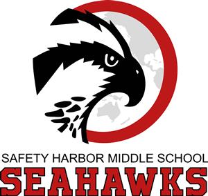 school logo- Seahawk with a Globe behind it